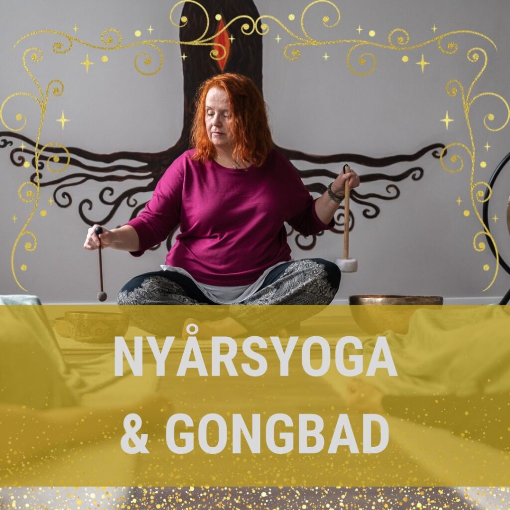 Anette håller nyårsyoga och gongbad på nyårsafton, med fokus på avslappning och intention för 2025.