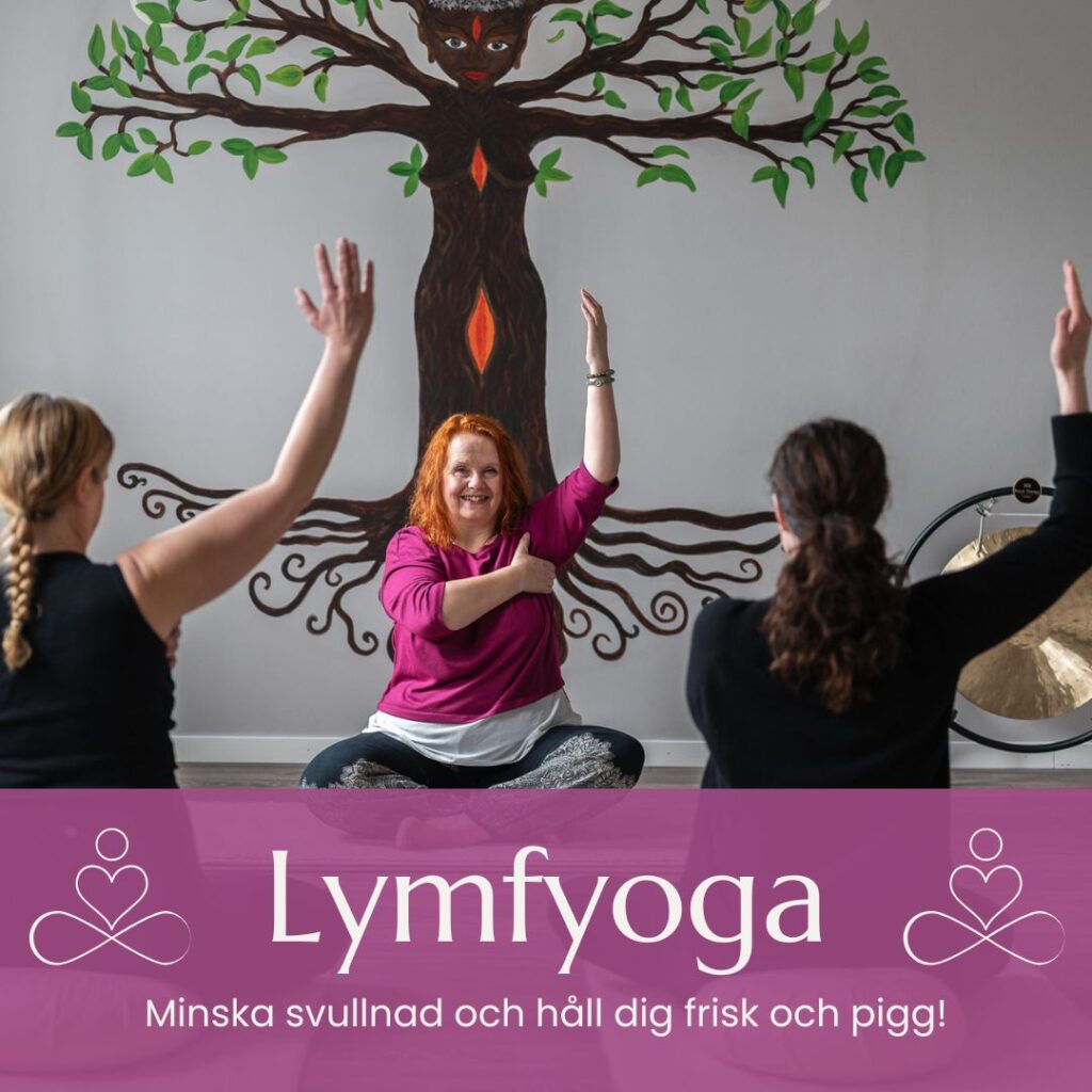 Anette håller kärleksfull Lymfyoga för kvinnor. Välkommen till OnLife i Kallhäll, Järfälla!