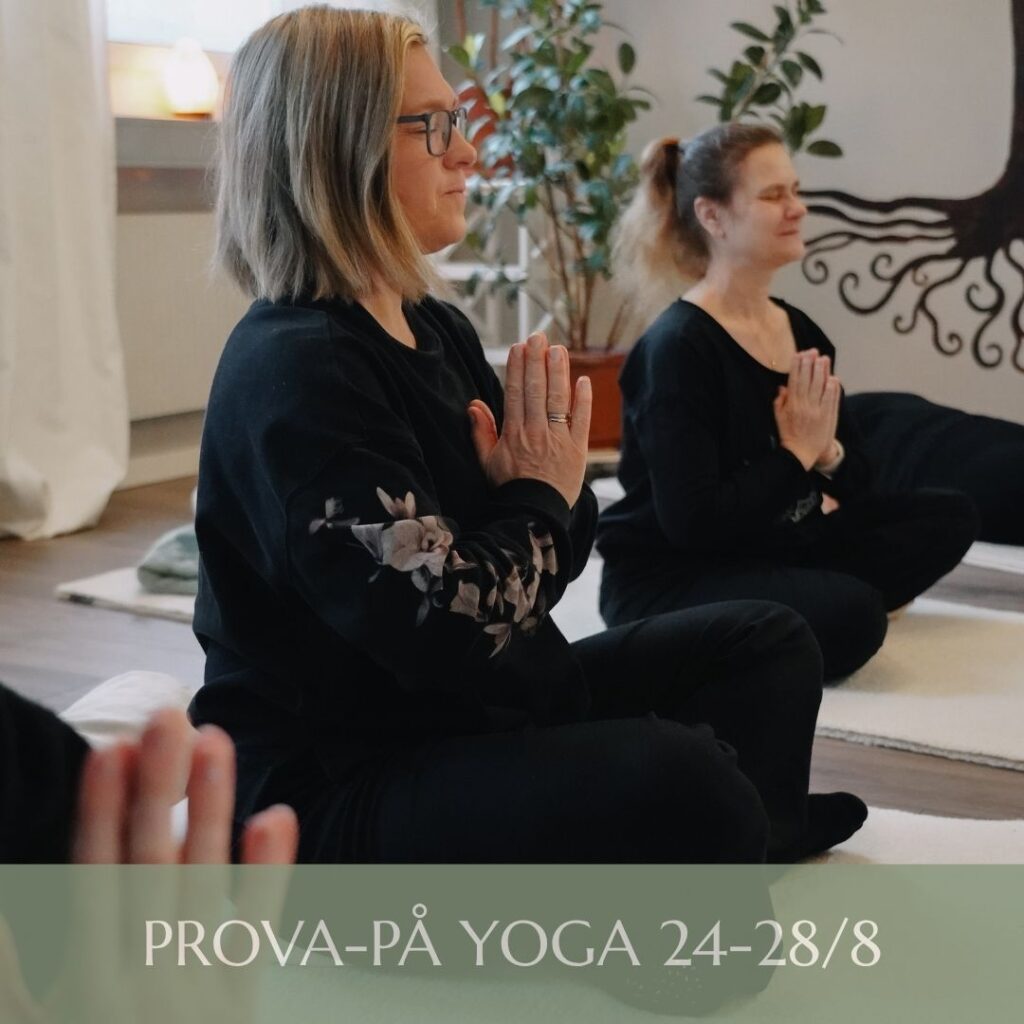Prova på yoga hos OnLife Yoga & Hälsostudio i Kallhäll, Järfälla.